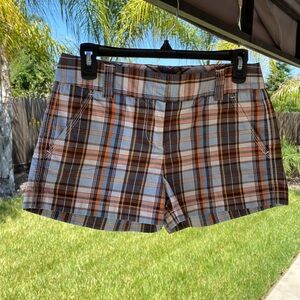 🌸$5 J. Crew City Fit shorts, low rise, plaid, size 2